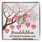 Grandchildren the Greatest Blessing Forever Necklace w Message Card-Express Your Love Gifts