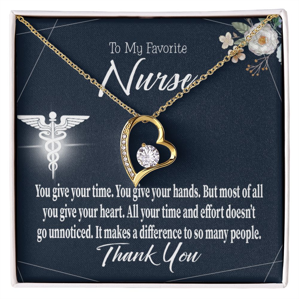You Don't Go Unnoticed Forever Necklace w Message Card-Express Your Love Gifts