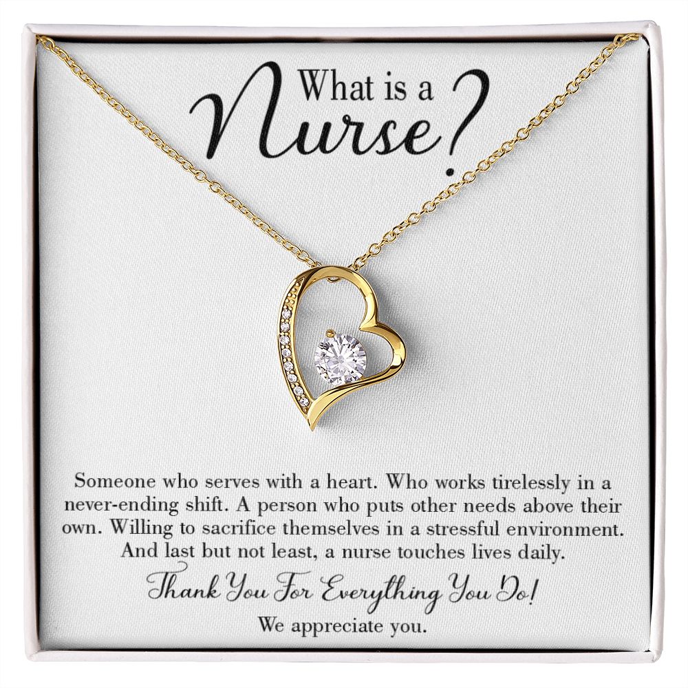 What is a Nurse Forever Necklace w Message Card-Express Your Love Gifts