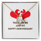 Together We Just Fit Forever Necklace w Message Card-Express Your Love Gifts