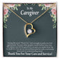 Gift Ideas For Caregivers Forever Necklace w Message Card-Express Your Love Gifts