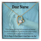 Nurse Thank You Forever Necklace w Message Card-Express Your Love Gifts