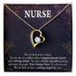Caring Angel Nurse Forever Necklace w Message Card-Express Your Love Gifts