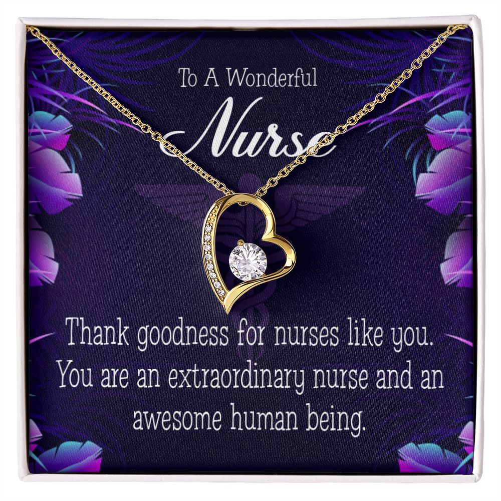 Extraordinary Nurse Forever Necklace w Message Card-Express Your Love Gifts