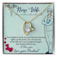 To my Nurse Wife Forever Necklace w Message Card-Express Your Love Gifts