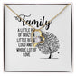 Family Forever Necklace w Message Card-Express Your Love Gifts