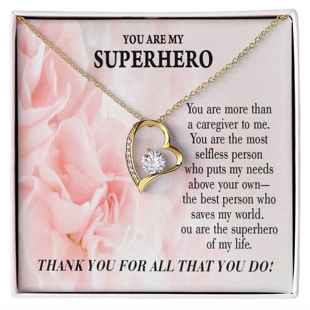 Touching Gift For Caregivers Forever Necklace w Message Card-Express Your Love Gifts