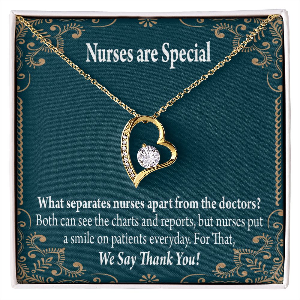 Nurses are Special Forever Necklace w Message Card-Express Your Love Gifts
