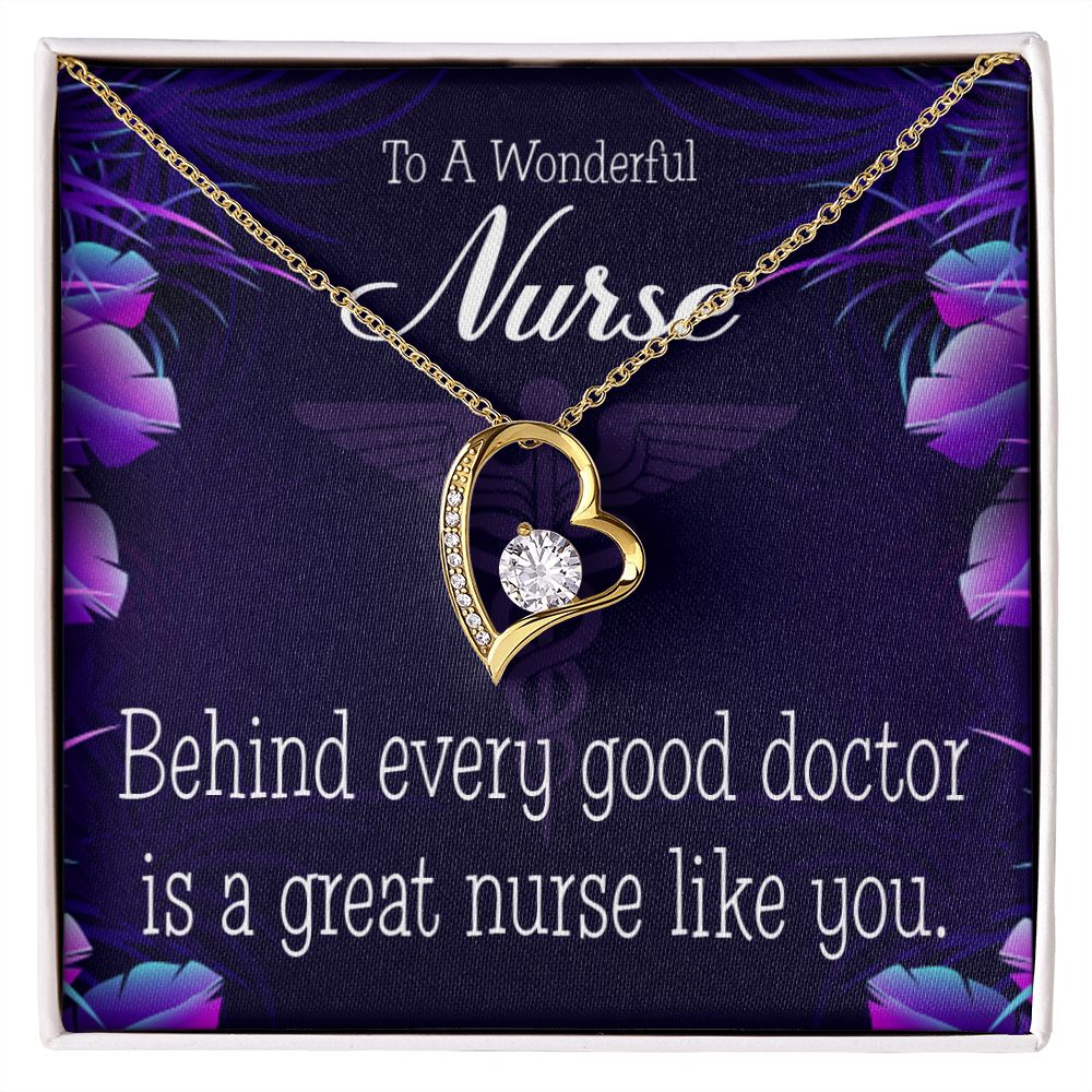 Behind Every Doctor Forever Necklace w Message Card-Express Your Love Gifts