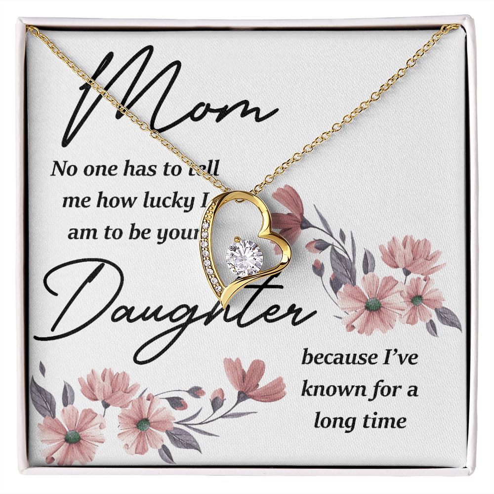 Mom No One Has Tell Me Forever Necklace w Message Card-Express Your Love Gifts