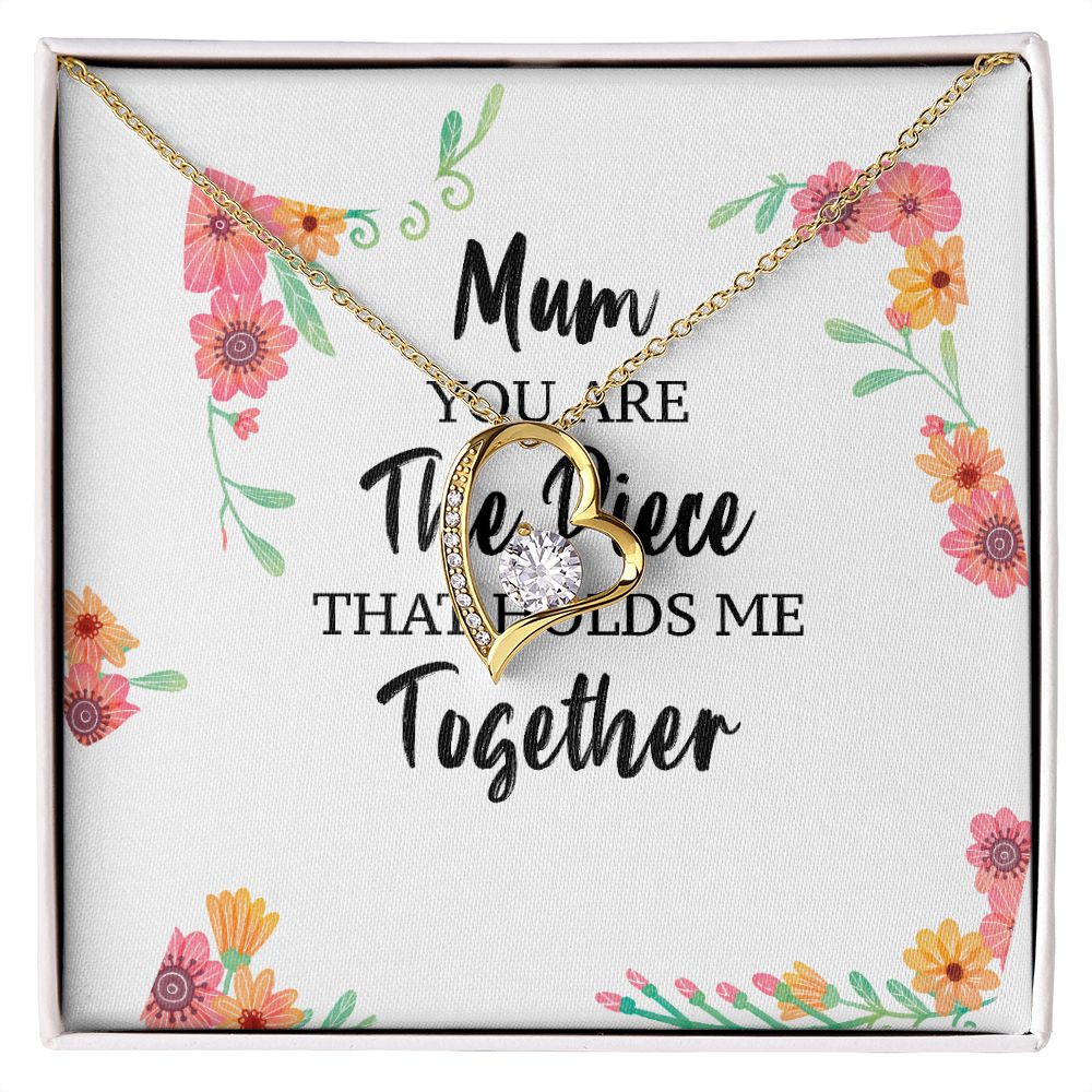 Mum You Are The Piece Forever Necklace w Message Card-Express Your Love Gifts