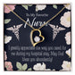 God Bless You Abundantly! Forever Necklace w Message Card-Express Your Love Gifts