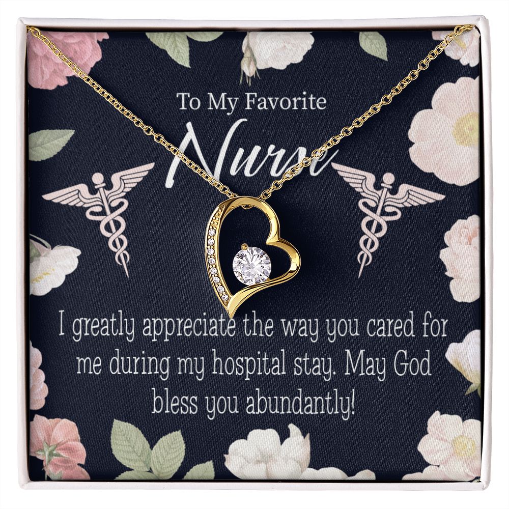 God Bless You Abundantly! Forever Necklace w Message Card-Express Your Love Gifts