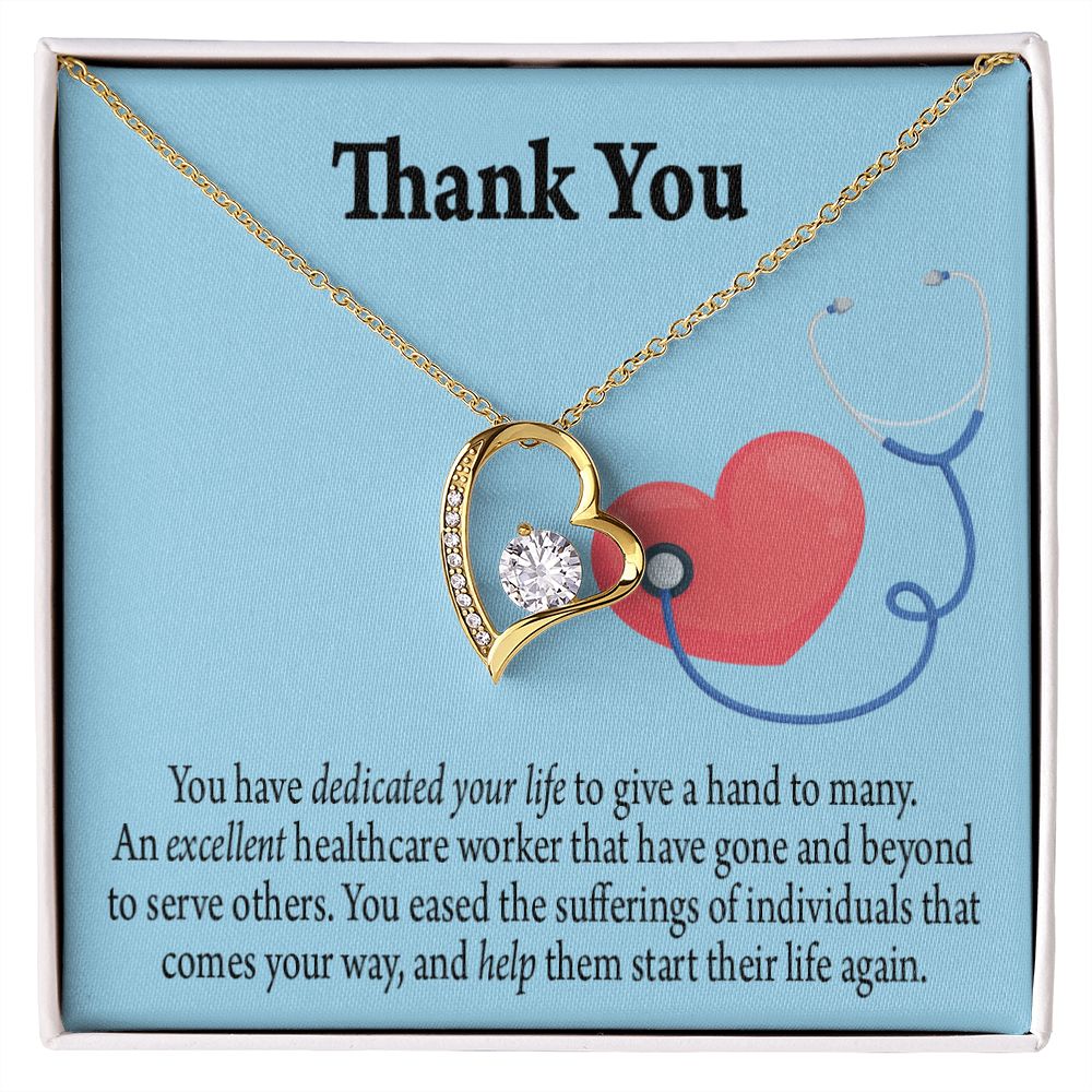Gift Idea For Hospital Staff Forever Necklace w Message Card-Express Your Love Gifts