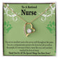 Retired Nurse Thank You Forever Necklace w Message Card-Express Your Love Gifts