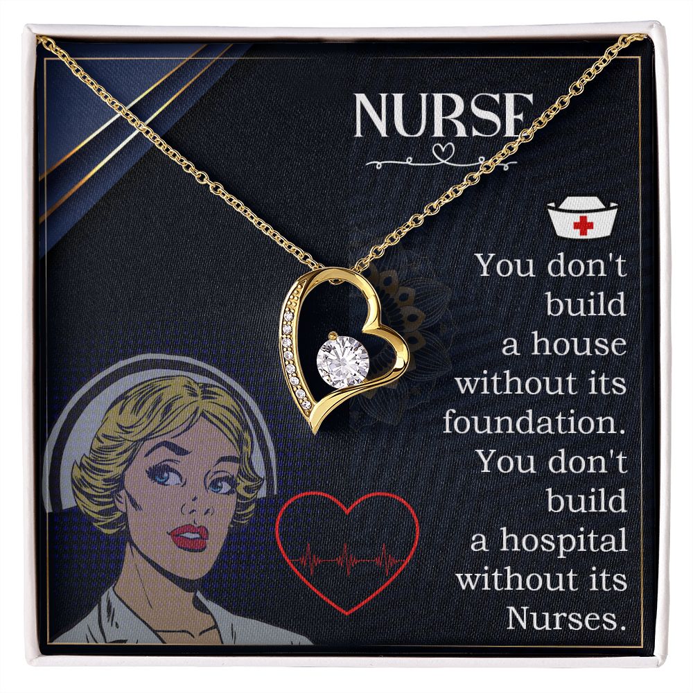Nurse Forever Necklace w Message Card-Express Your Love Gifts