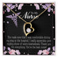 You're the Best Nurse Forever Necklace w Message Card-Express Your Love Gifts