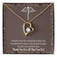 Medical Hero Appreciation Forever Necklace w Message Card-Express Your Love Gifts