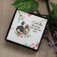 I Love You Because You Are My Life Forever Necklace w Message Card-Express Your Love Gifts