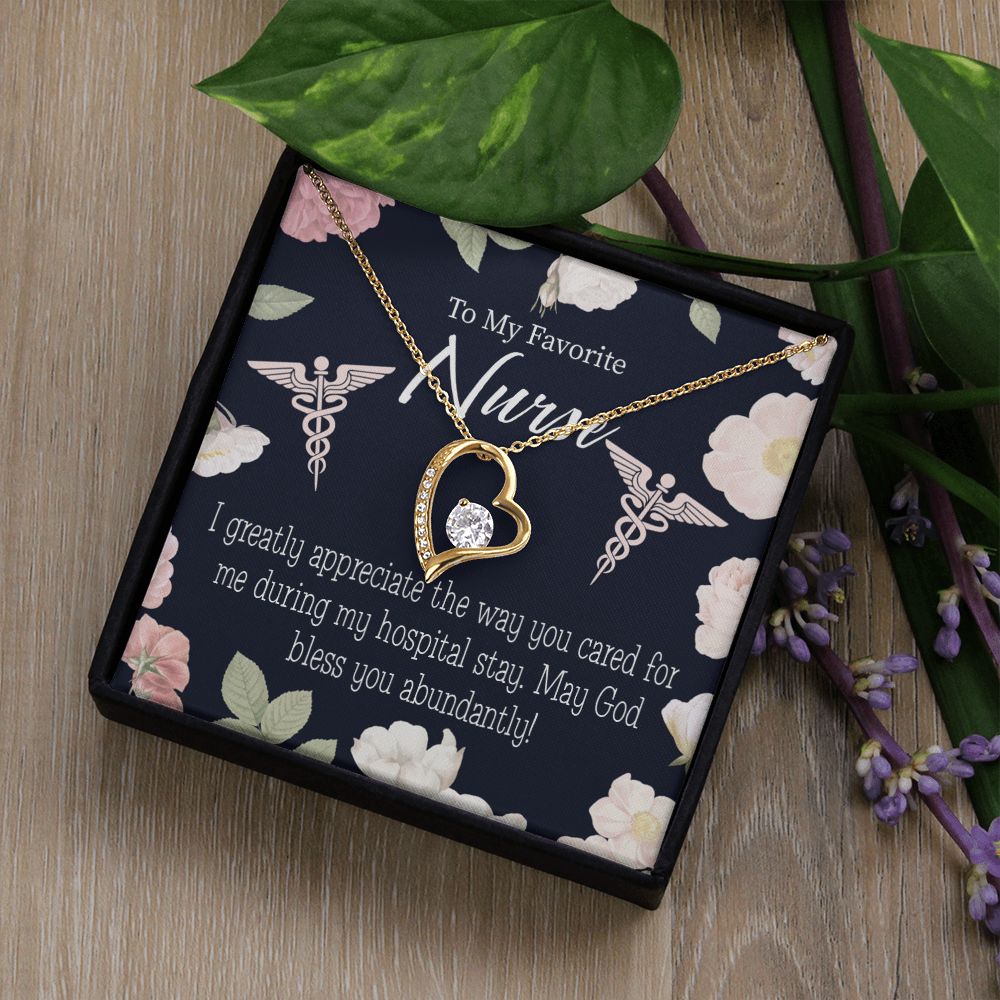 God Bless You Abundantly! Forever Necklace w Message Card-Express Your Love Gifts