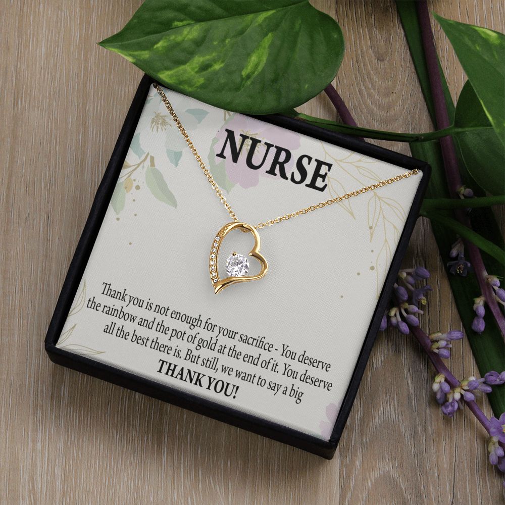 Gift For Healthcare Workers Forever Necklace w Message Card-Express Your Love Gifts