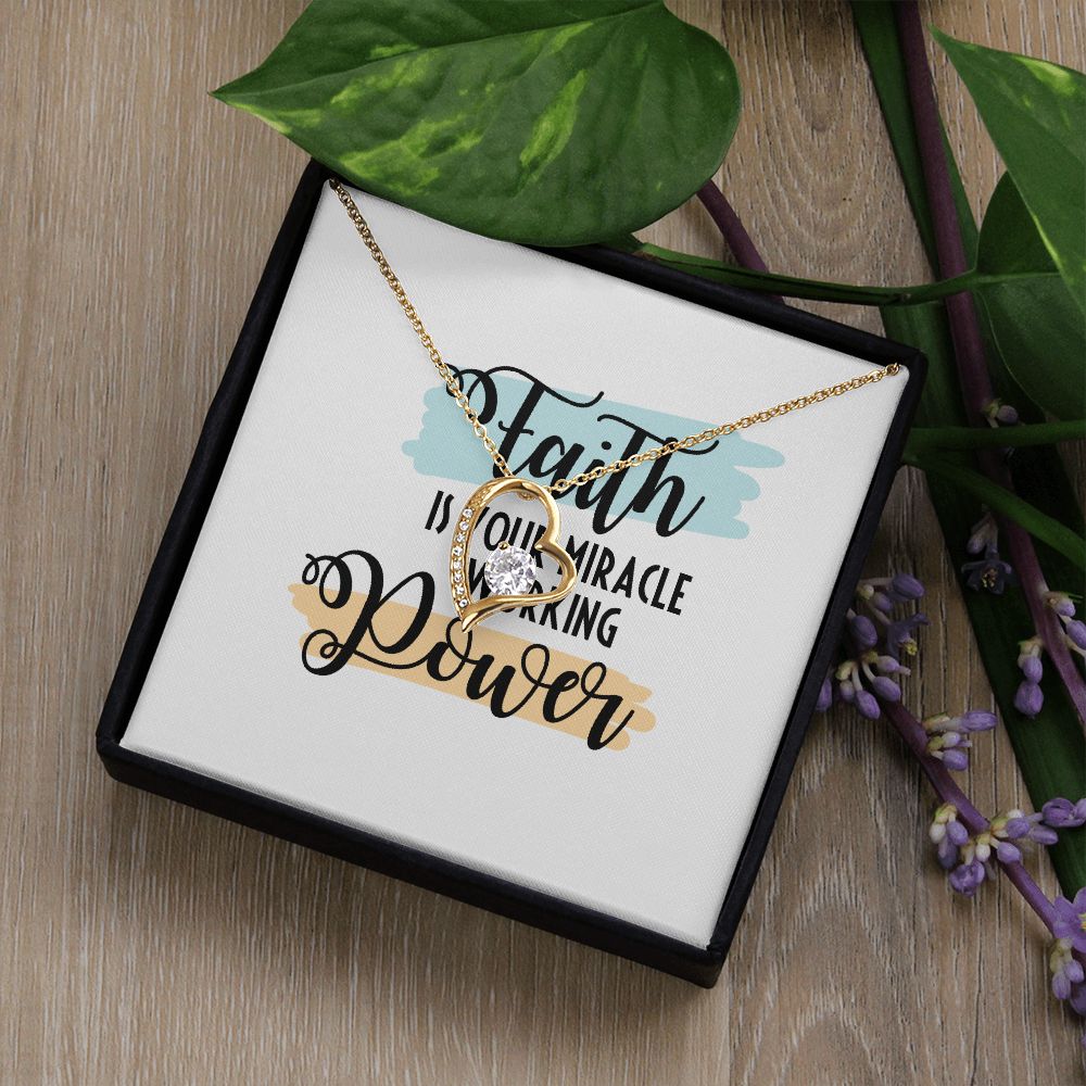Faith Forever Necklace w Message Card-Express Your Love Gifts