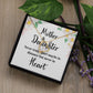 Mother and Daughter Never Truly Apart Forever Necklace w Message Card-Express Your Love Gifts