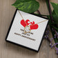 Together We Just Fit Forever Necklace w Message Card-Express Your Love Gifts