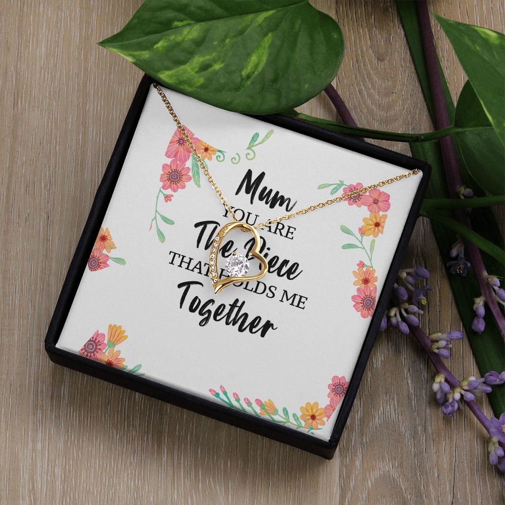 Mum You Are The Piece Forever Necklace w Message Card-Express Your Love Gifts