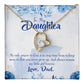To My Daughter My Only Prayer to God From Dad Forever Necklace w Message Card-Express Your Love Gifts