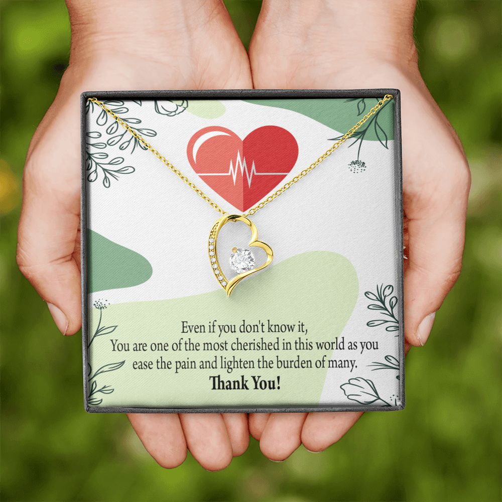 Thank You Necklace Medical Forever Necklace w Message Card-Express Your Love Gifts