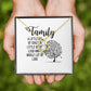 Family Forever Necklace w Message Card-Express Your Love Gifts