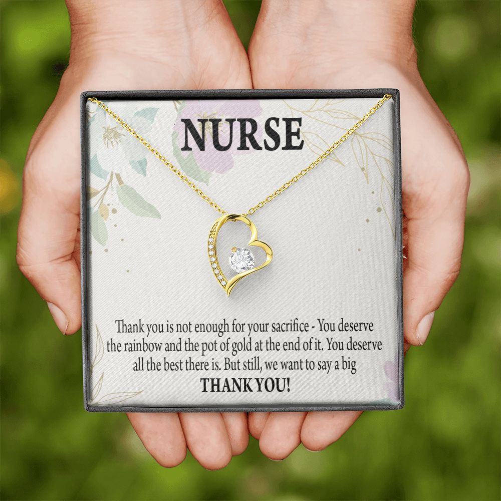 Gift For Healthcare Workers Forever Necklace w Message Card-Express Your Love Gifts