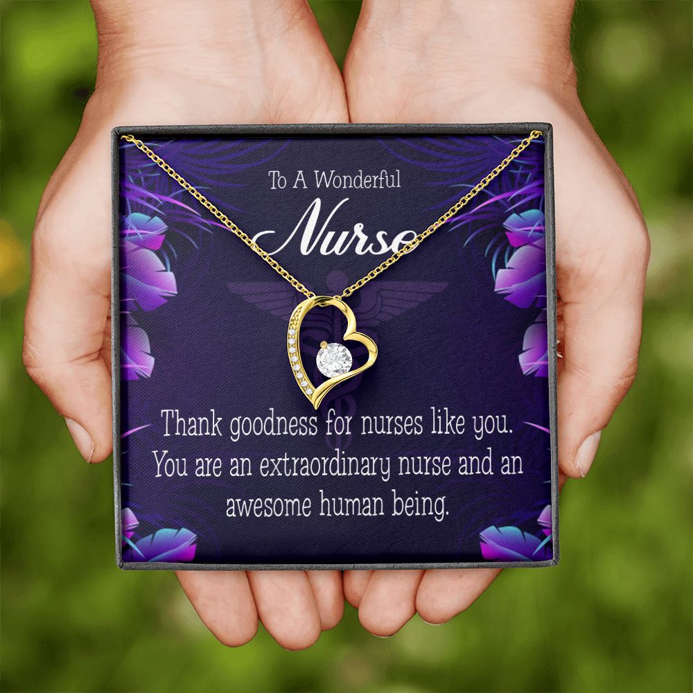 Extraordinary Nurse Forever Necklace w Message Card-Express Your Love Gifts
