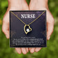Caring Angel Nurse Forever Necklace w Message Card-Express Your Love Gifts