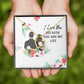 I Love You Because You Are My Life Forever Necklace w Message Card-Express Your Love Gifts