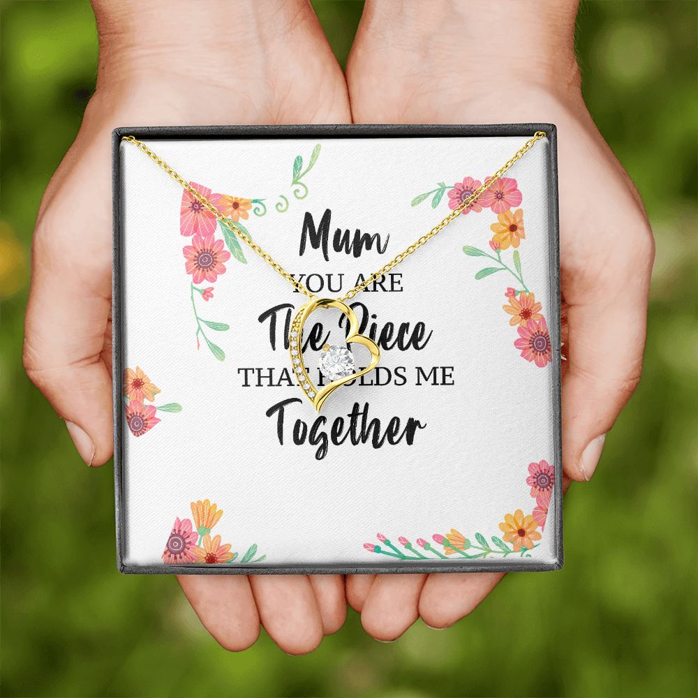 Mum You Are The Piece Forever Necklace w Message Card-Express Your Love Gifts