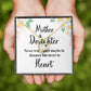 Mother and Daughter Never Truly Apart Forever Necklace w Message Card-Express Your Love Gifts