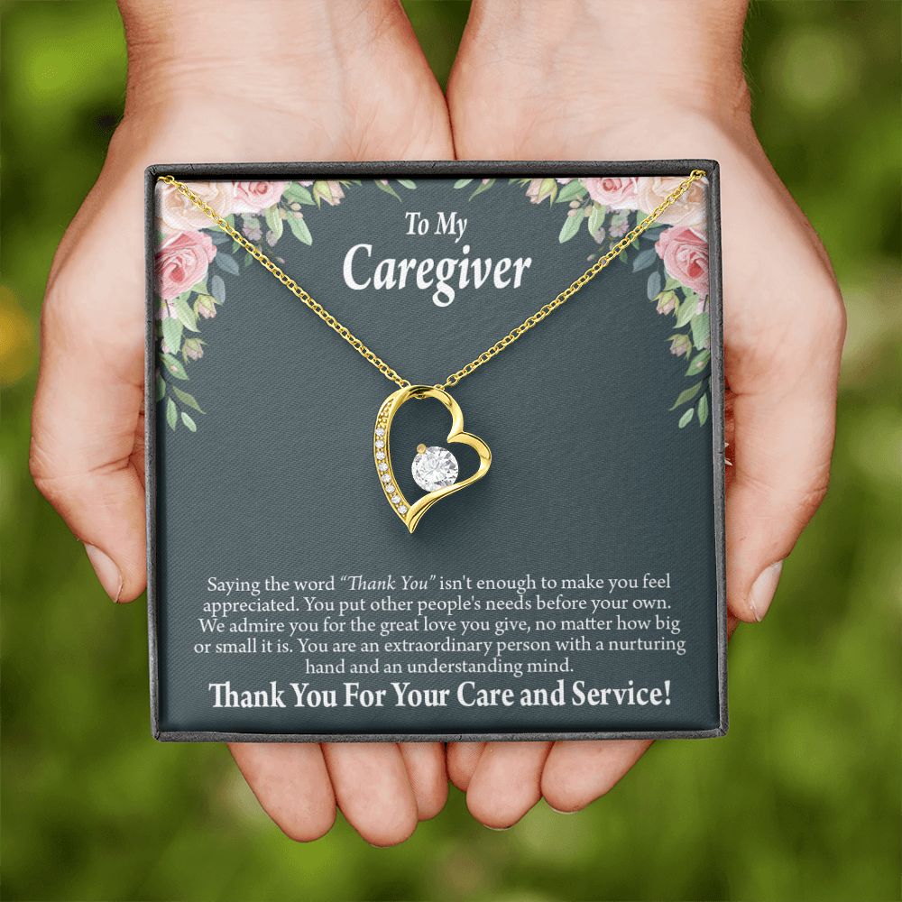 Gift Ideas For Caregivers Forever Necklace w Message Card-Express Your Love Gifts