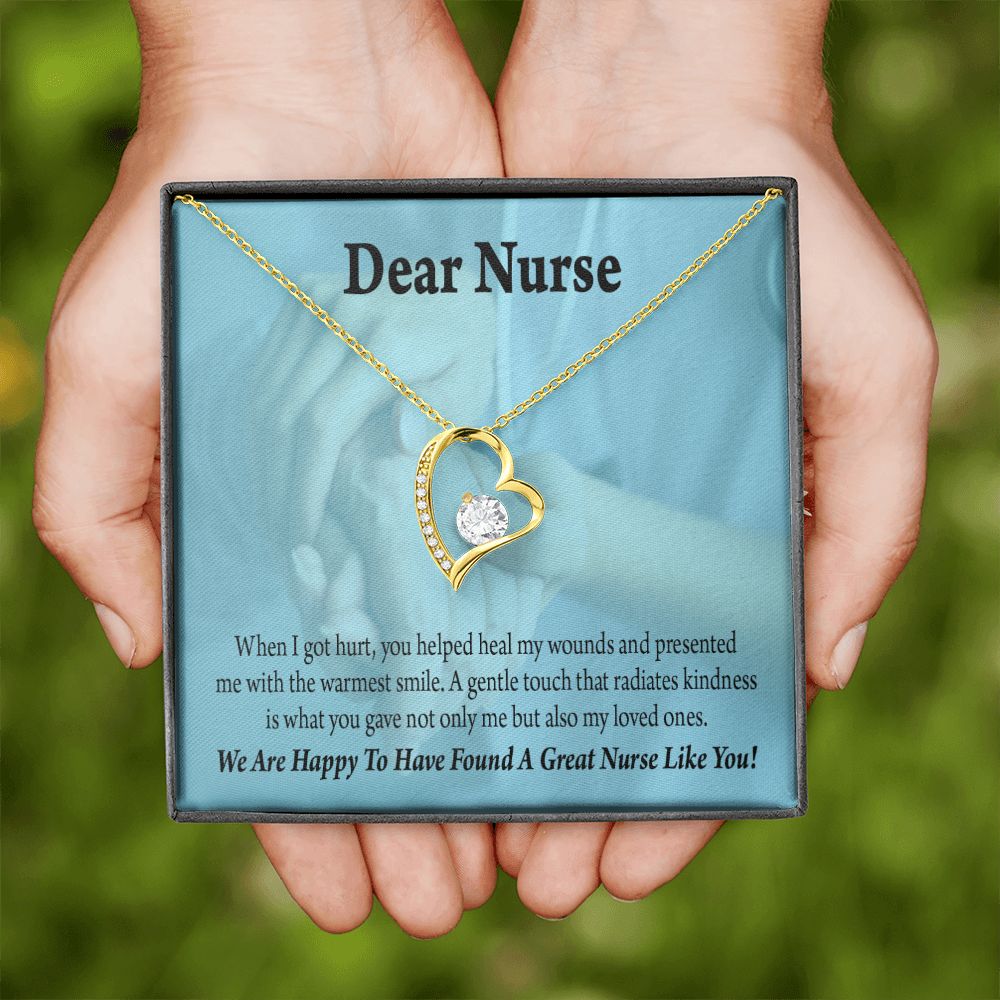 Nurse Thank You Forever Necklace w Message Card-Express Your Love Gifts