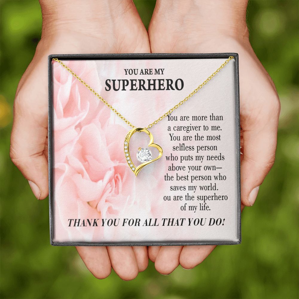Touching Gift For Caregivers Forever Necklace w Message Card-Express Your Love Gifts