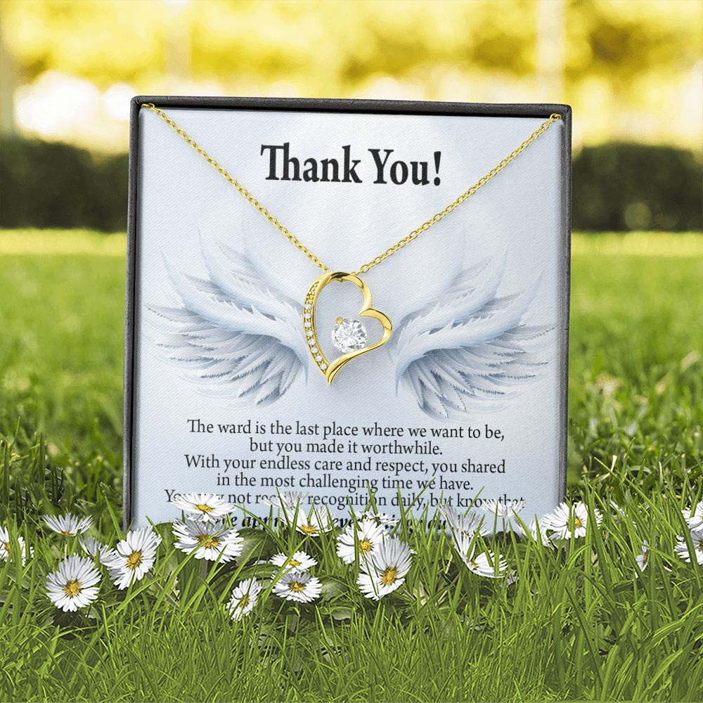 Thank You Present for Healthcare Workers Forever Necklace w Message Card-Express Your Love Gifts