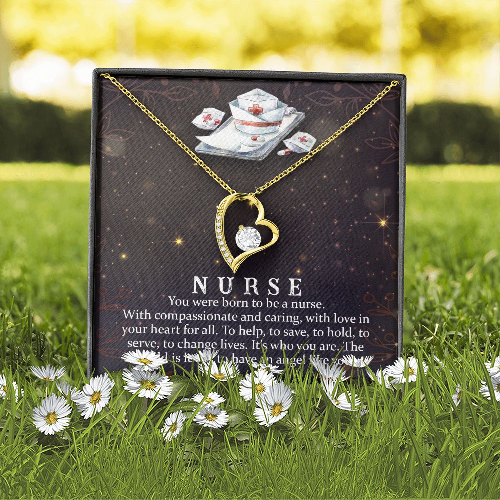 You Were Born to Be Forever Necklace w Message Card-Express Your Love Gifts