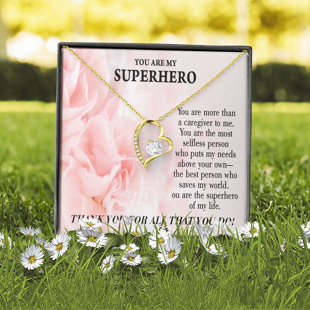 Touching Gift For Caregivers Forever Necklace w Message Card-Express Your Love Gifts