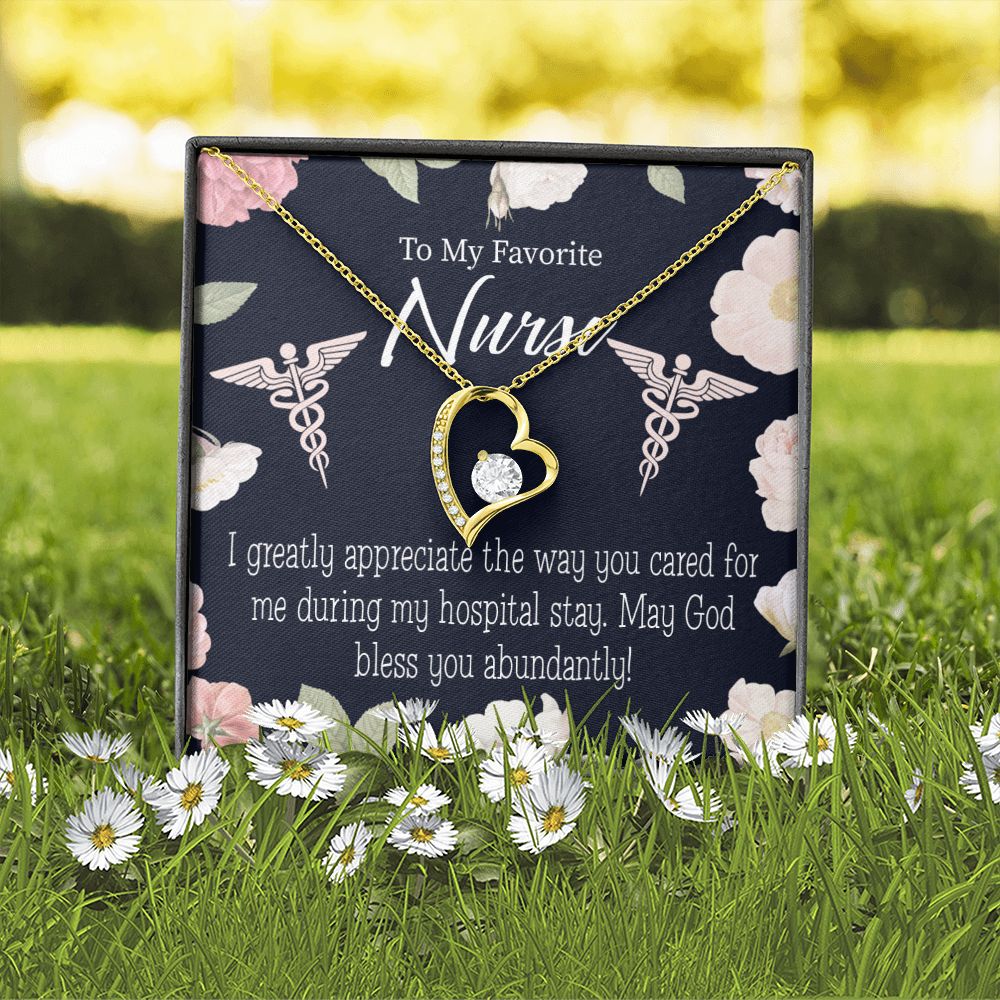 God Bless You Abundantly! Forever Necklace w Message Card-Express Your Love Gifts