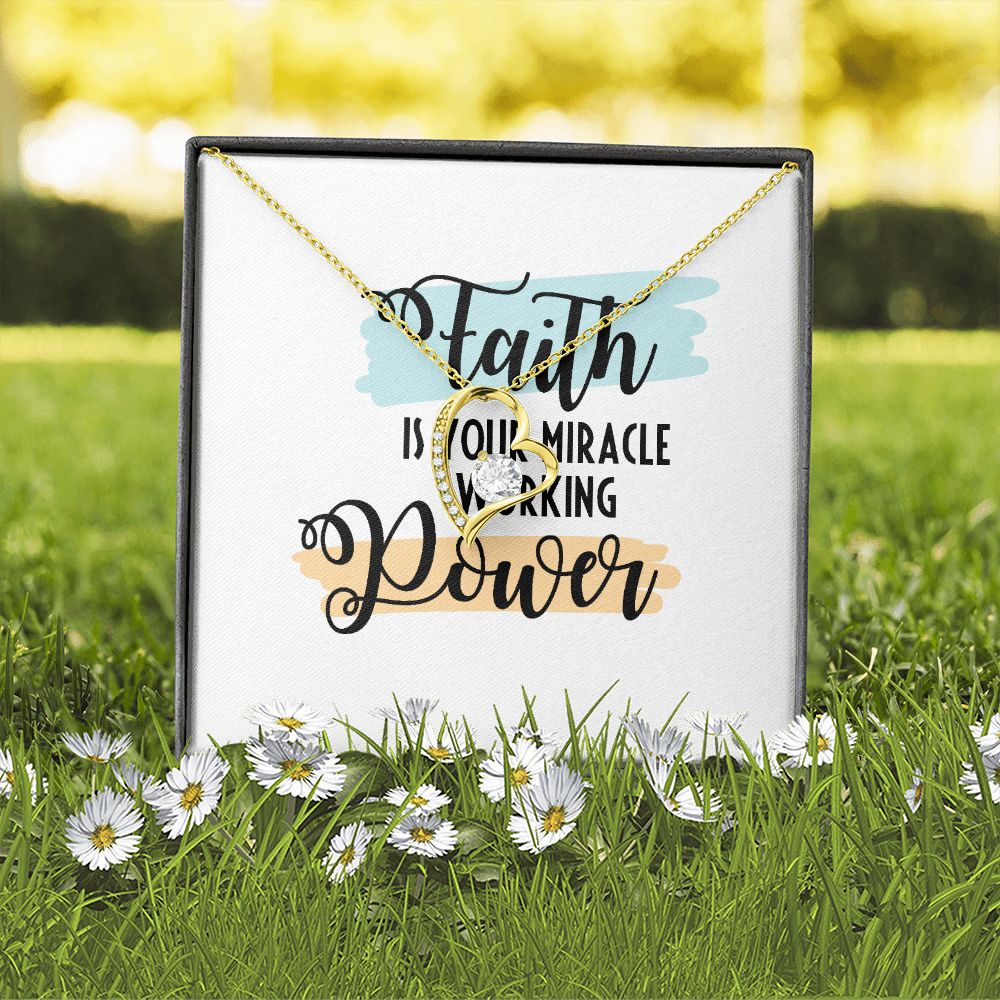 Faith Forever Necklace w Message Card-Express Your Love Gifts