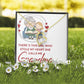 Girl Stole My Haert Calls Me Grandma Forever Necklace w Message Card-Express Your Love Gifts