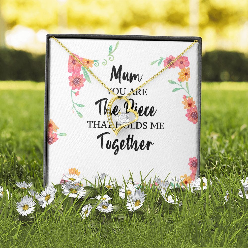 Mum You Are The Piece Forever Necklace w Message Card-Express Your Love Gifts