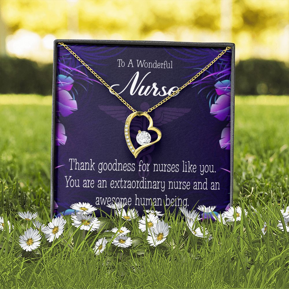Extraordinary Nurse Forever Necklace w Message Card-Express Your Love Gifts