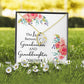 The Love Between a Grandmother and Granddaughter Forever Necklace w Message Card-Express Your Love Gifts